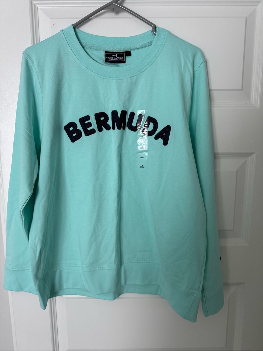 Bermuda Crewneck Sweatshirt - Women's Aqua - Picture 8 of 8